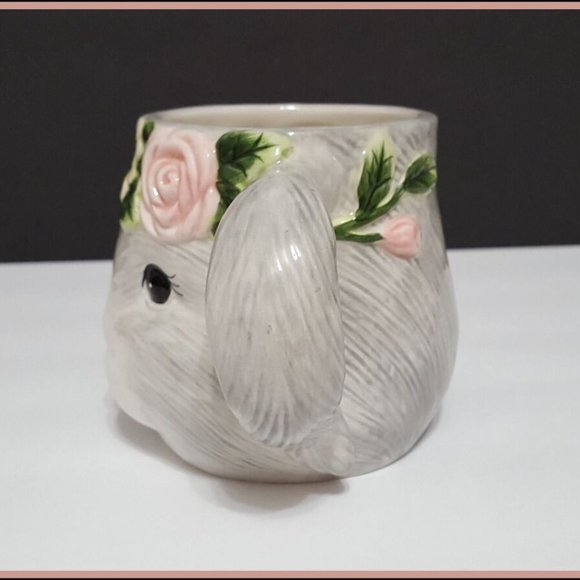 NEW RARE Certified International Figural Sweet Easter Bunny Mug 18 OZ - Picture 2 of 6